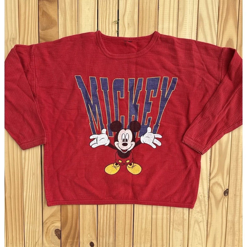 Vintage Disney Mickey‎ Unlimited Crewneck Sweatshirt Large Mickey Mouse USA Made